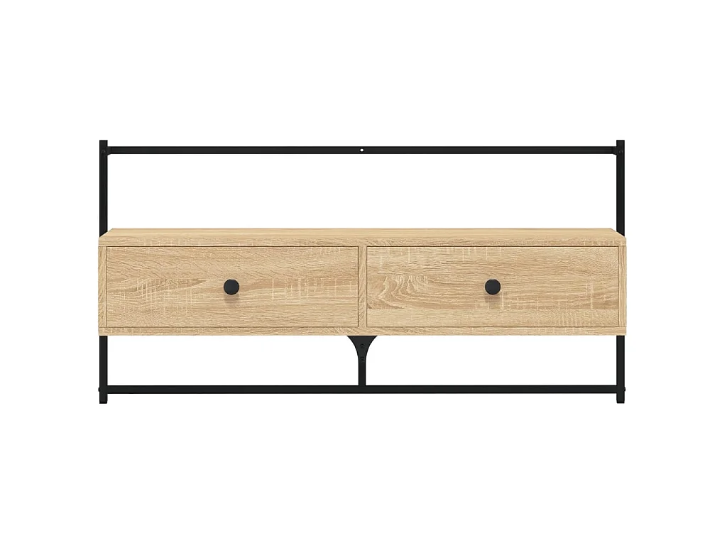 Mueble TV suspendido roble Sonoma 100,5x30x51 cm madera contrachapada