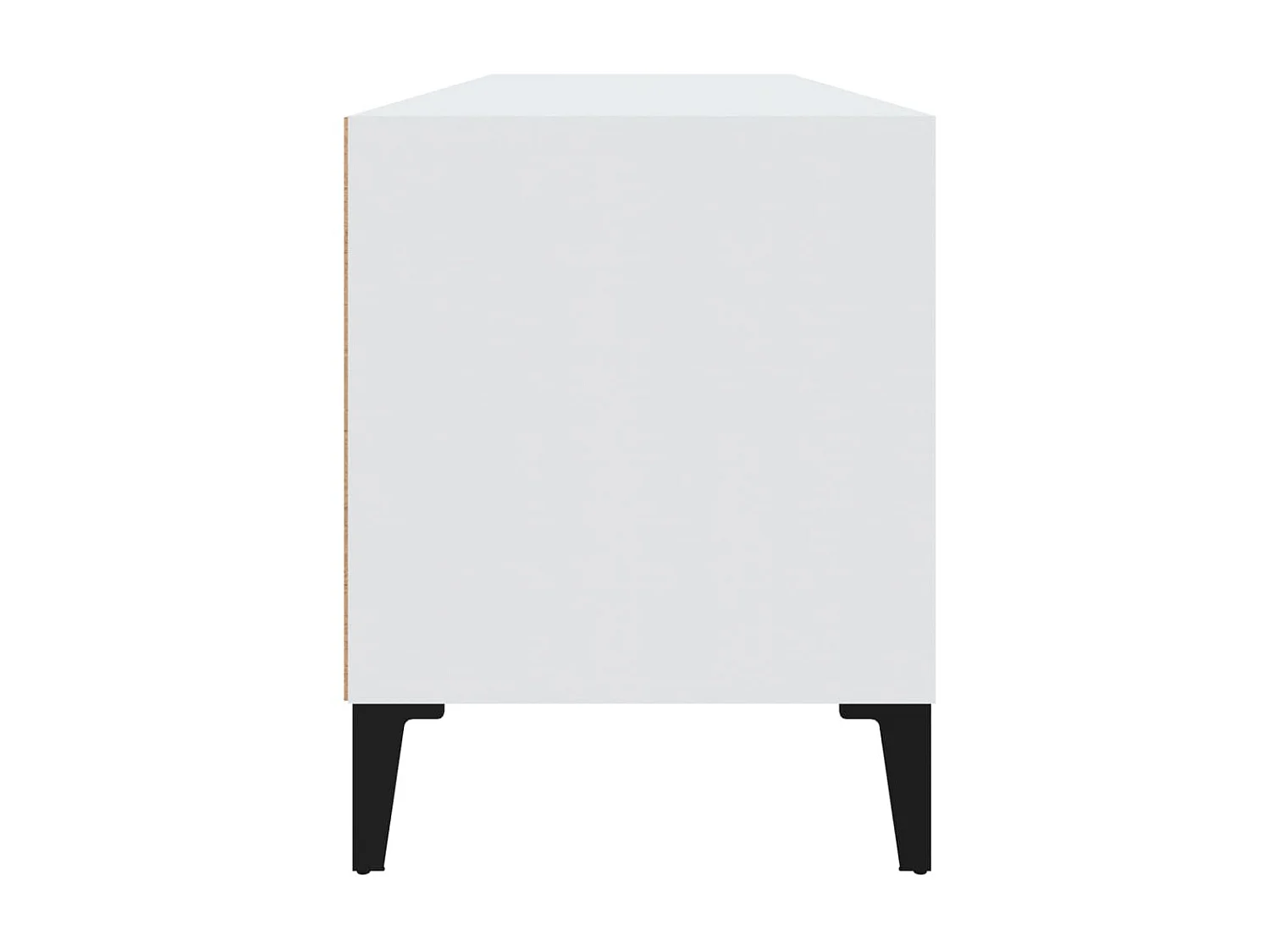 Meuble TV blanc 100x34,5x44,5 cm bois d'ingénierie