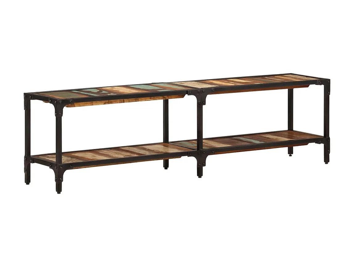 Mueble TV 150x30x41 cm Madera maciza recuperada