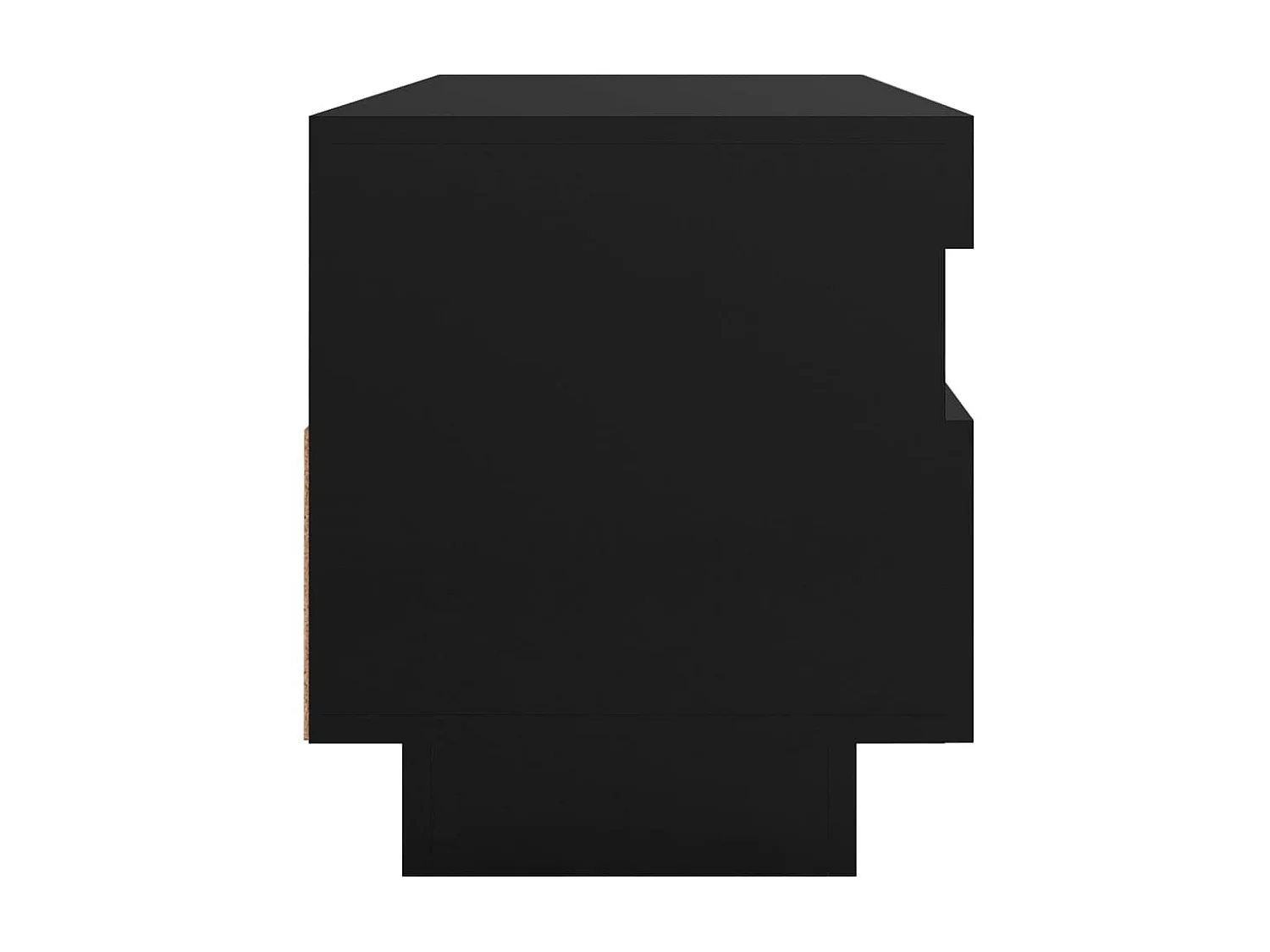 Móvel de TV com luzes LED preto 100x35x40 cm