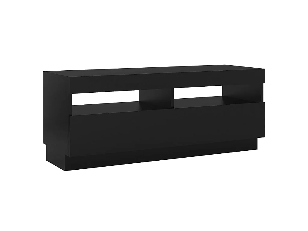 Meuble TV avec lumières LED noir 100x35x40 cm