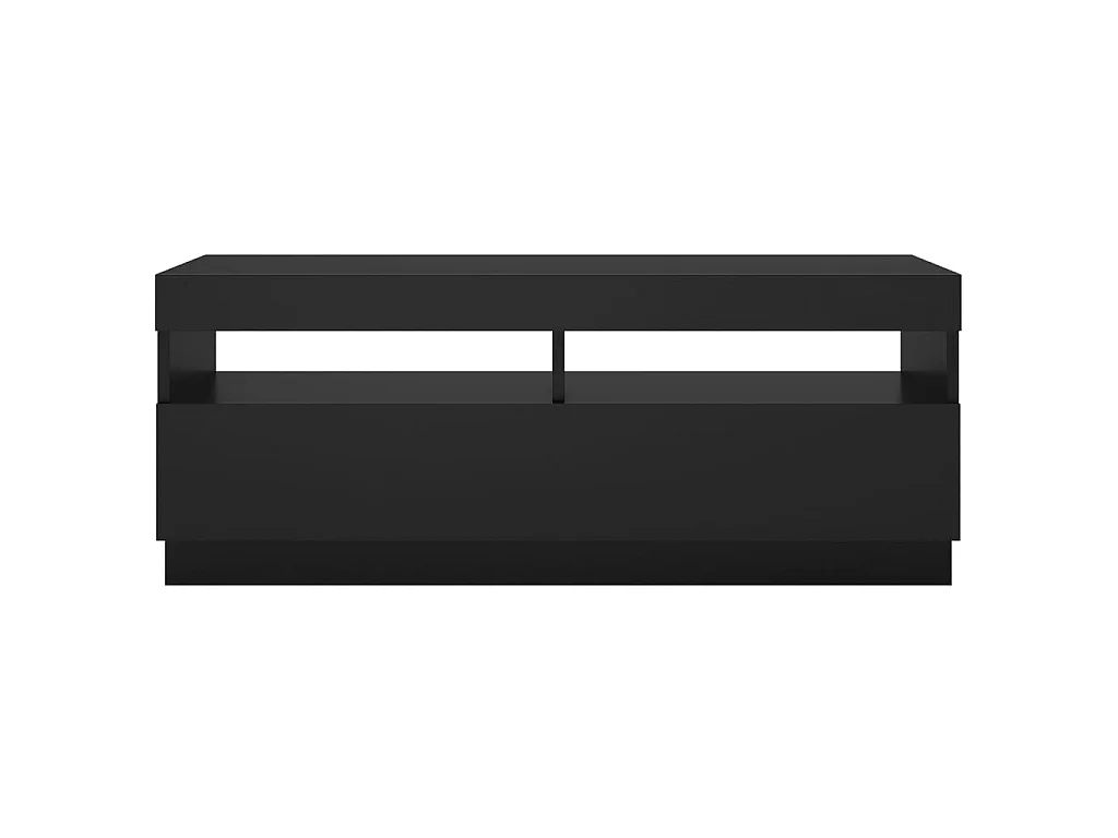 Meuble TV avec lumières LED noir 100x35x40 cm
