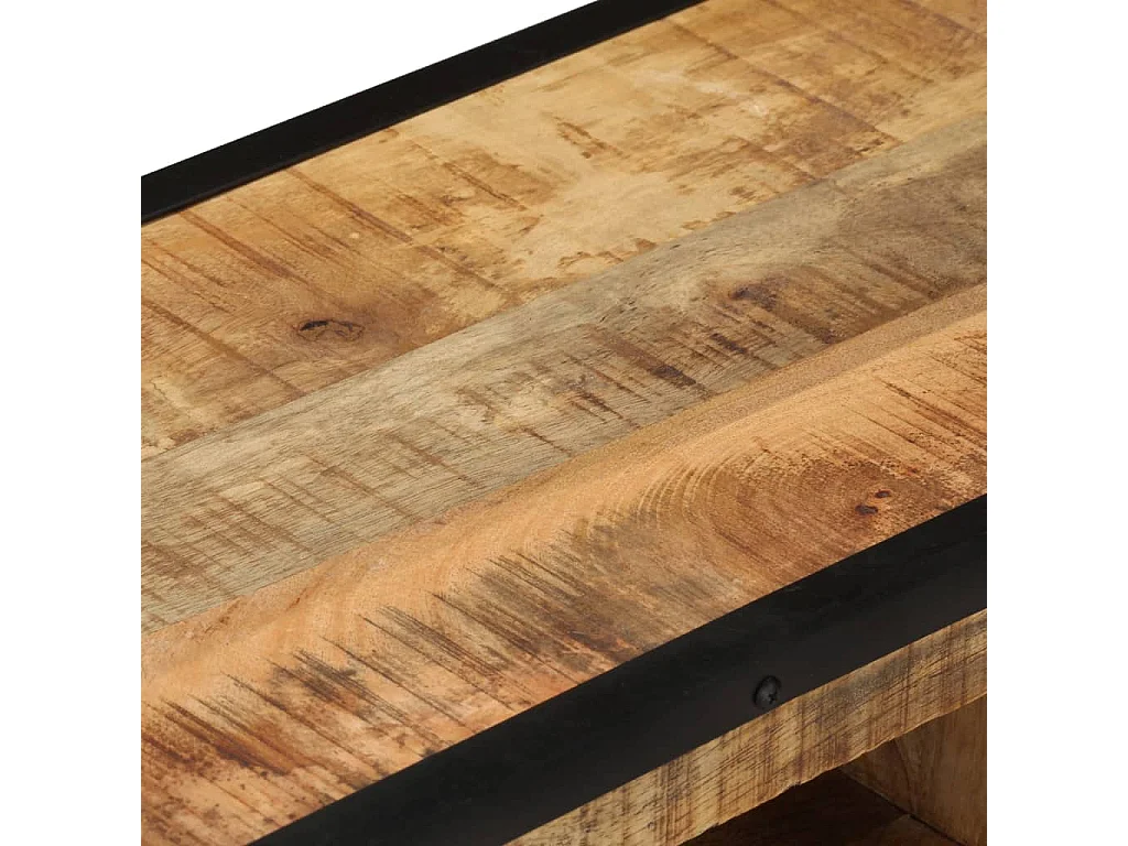 Meuble TV 110x31x46 cm Bois de manguier brut