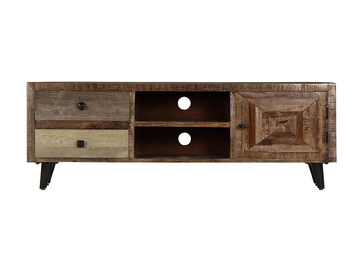 Meuble TV 118 x 30 x 40 cm Bois de manguier massif