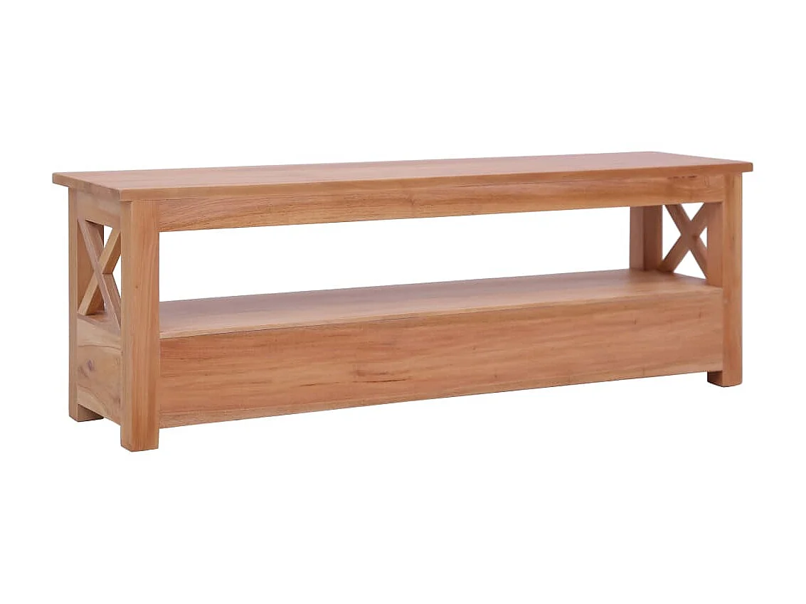 Meuble TV 115x30x40 cm Bois d'acajou massif