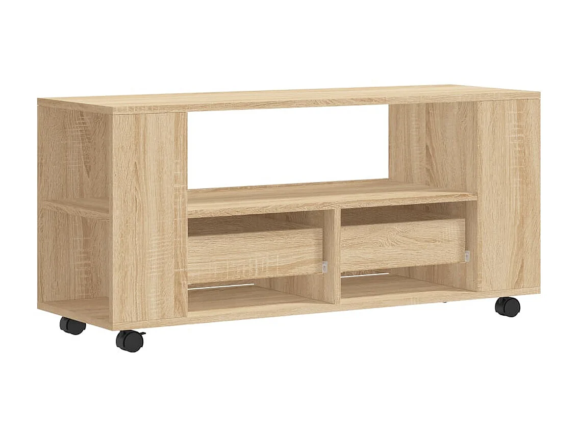 Meubles TV chêne sonoma 102x34,5x43 cm bois d'ingénierie