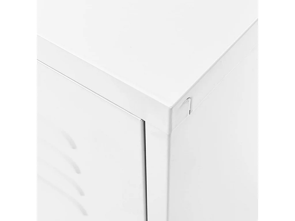 Mobile TV bianco 105x35x50 cm Acciaio