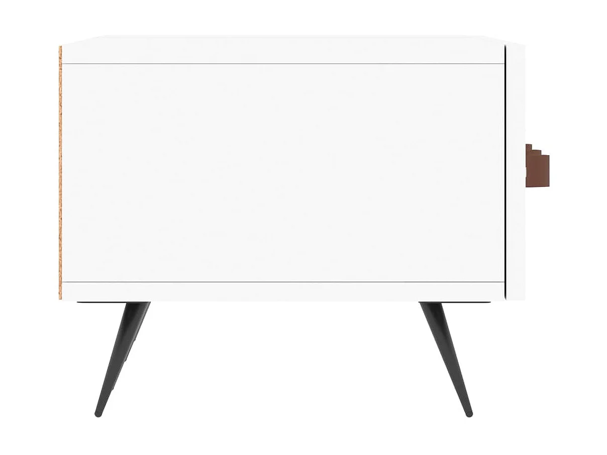 Mueble TV blanco 150x36x30 cm de madera contrachapada