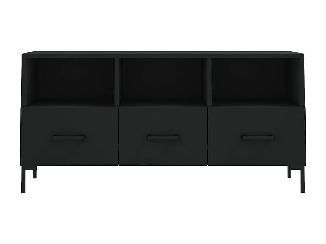 Mobile TV nero 102x36x50 cm in derivati del legno