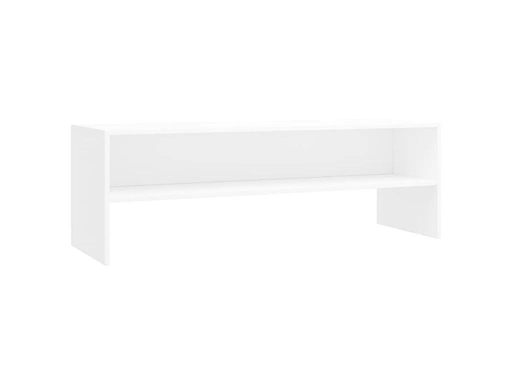 Móvel TV branco 120x40x40 cm Madeira trabalhada