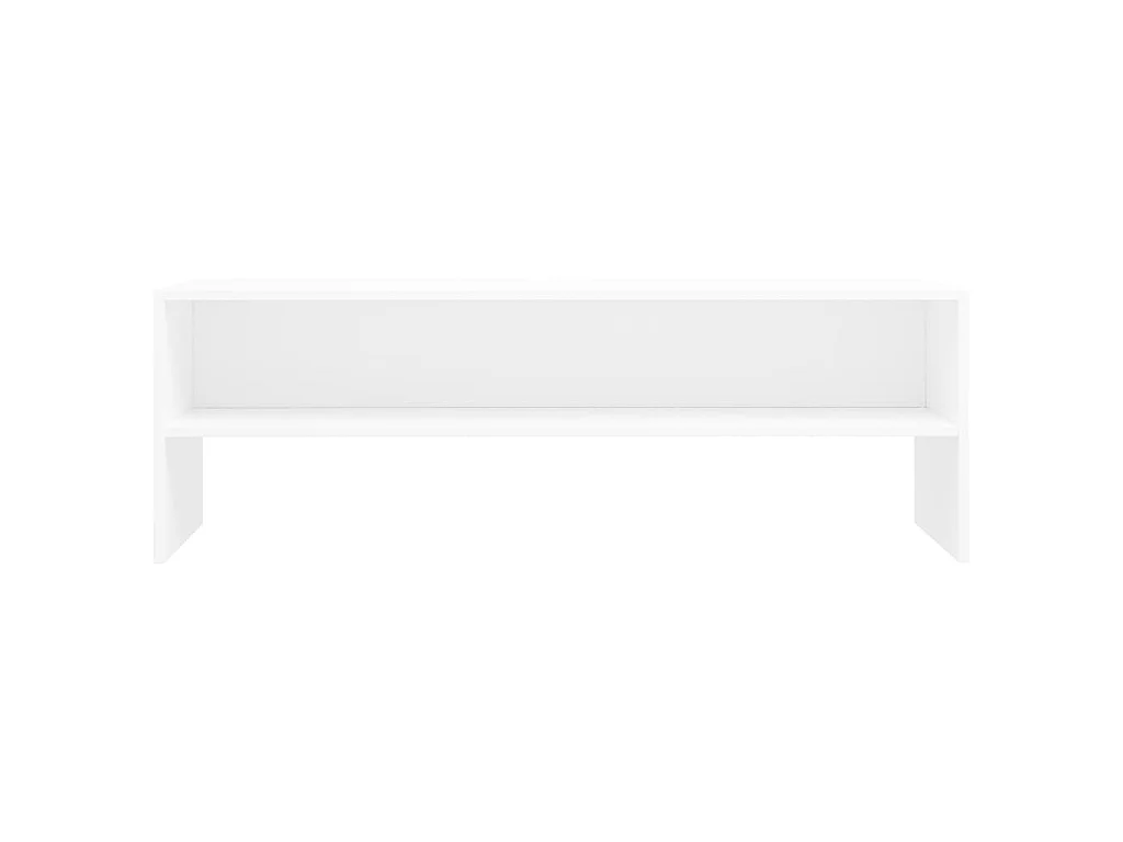 Meuble TV Blanc 120x40x40 cm Bois d'ingénierie