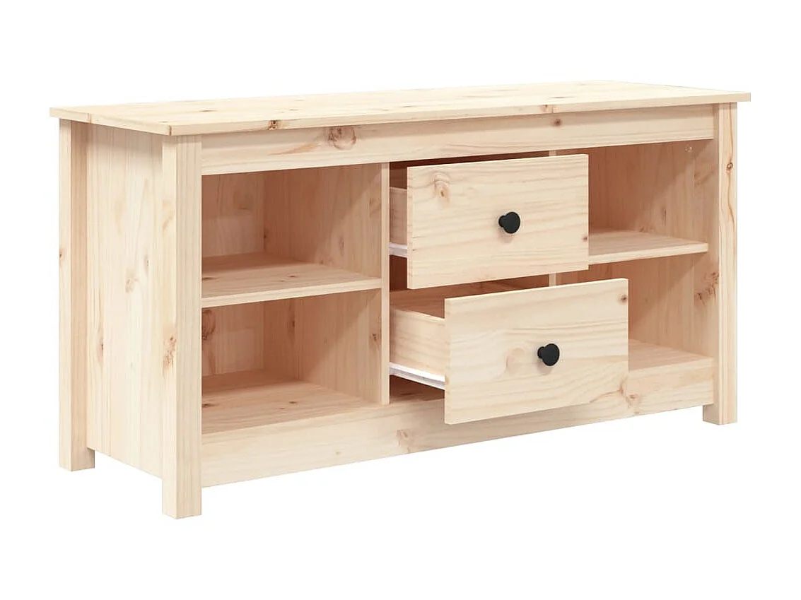 Meuble TV 103x36,5x52 cm Bois de pin massif