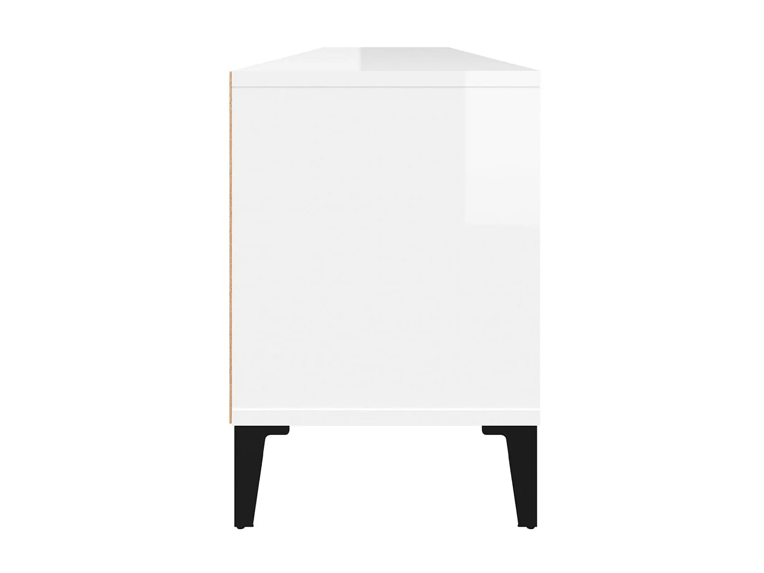 Glänzend weißer TV-Schrank, 150 x 30 x 44,5 cm, Holzwerkstoff