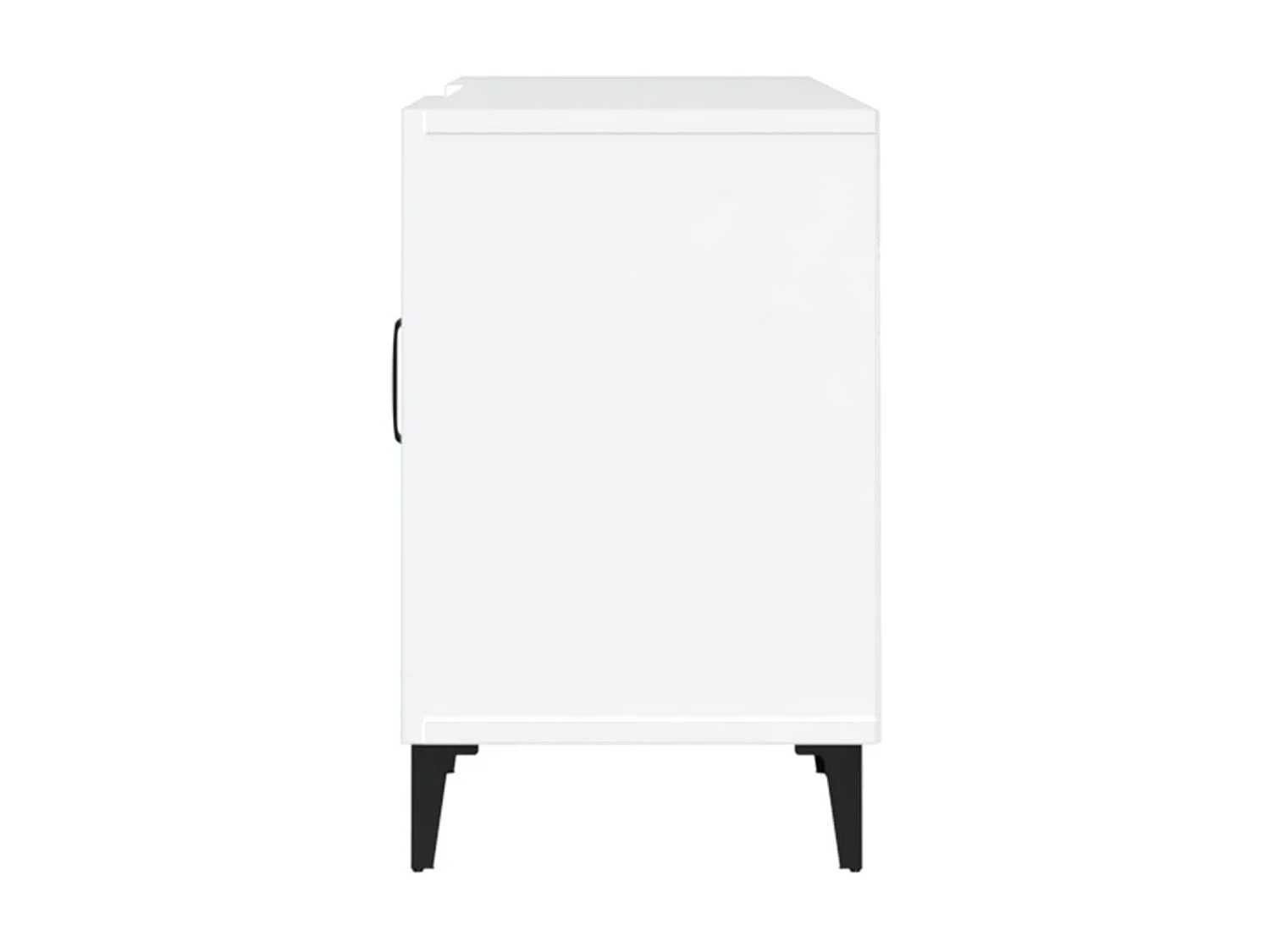 Mueble TV blanco 150x30x50 cm de madera contrachapada