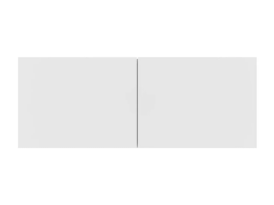 Mueble TV 4 piezas Blanco 80x30x30 cm Madera contrachapada