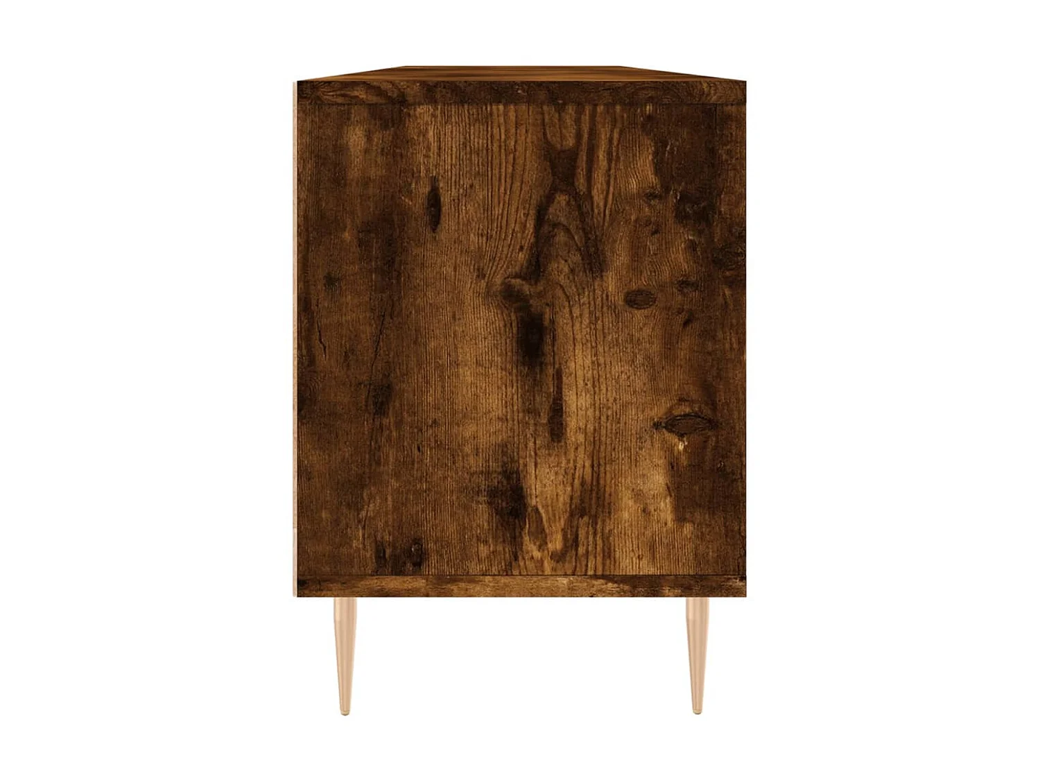 Meuble TV chêne fumé 150x30x44,5 cm bois d'ingénierie