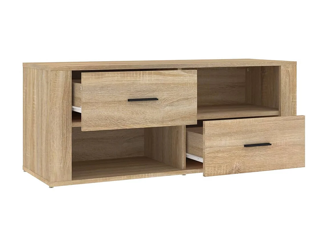 Meuble TV Chêne sonoma 100x35x40 cm Bois d'ingénierie