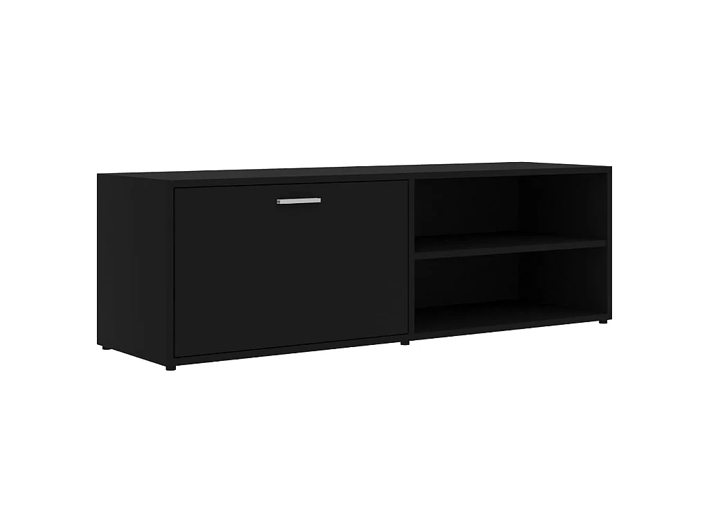 Meuble TV Noir 120x34x37 cm Aggloméré