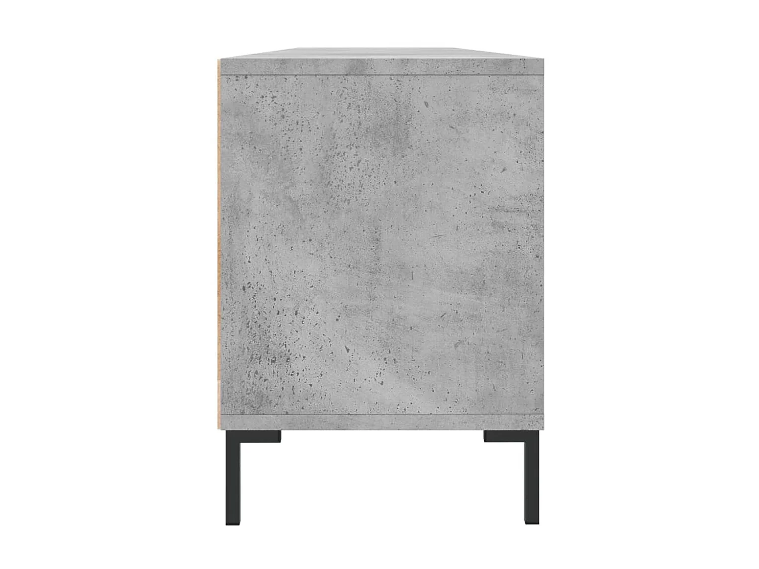 Meuble TV gris béton 150x30x44,5 cm bois d'ingénierie