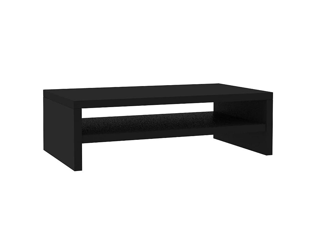 Soporte para monitor Negro 42 x 24 x 13 cm Madera contrachapada