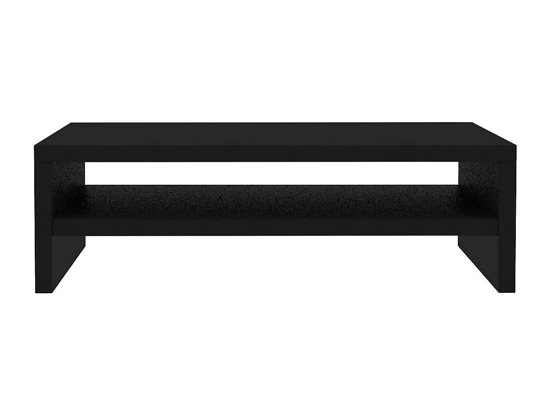 Soporte para monitor Negro 42 x 24 x 13 cm Madera contrachapada