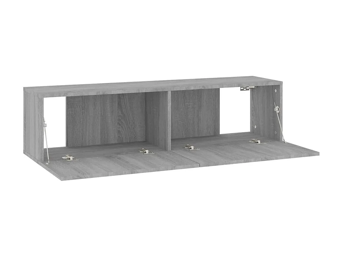 Armoire murale TV Sonoma gris 120x30x30 cm Bois d'ingénierie
