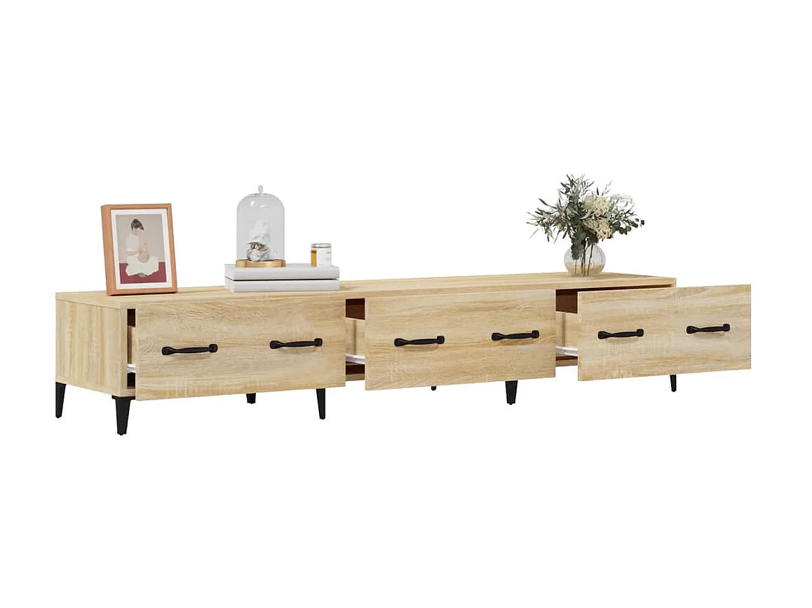 Meuble TV Chêne sonoma 150x34,5x30 cm Bois d'ingénierie