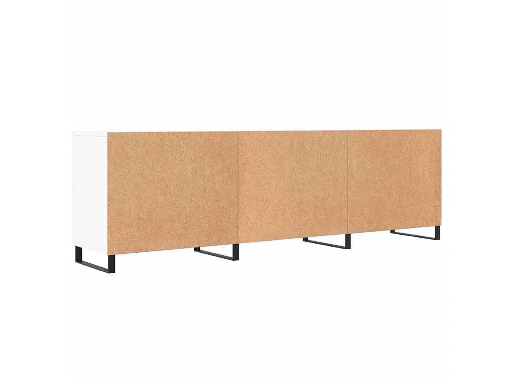 Mobile TV bianco 150x30x50 cm in derivati del legno