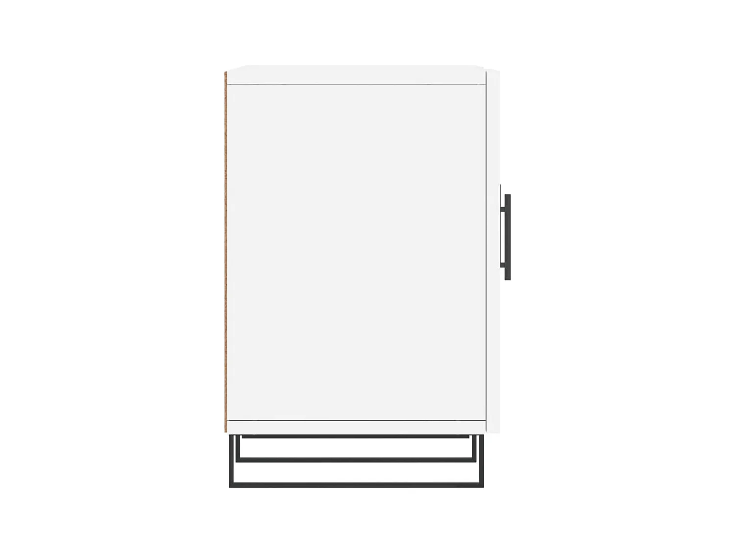 Weißer TV-Schrank 150x30x50 cm aus Holzwerkstoff