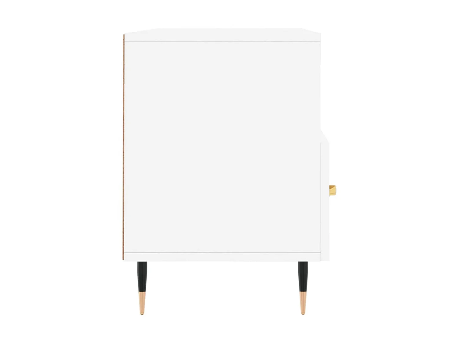 Mueble TV blanco 102x36x50 cm madera contrachapada