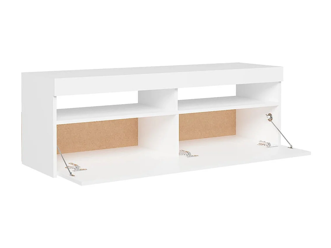 Móvel de TV com luzes LED brancas 120x35x40 cm