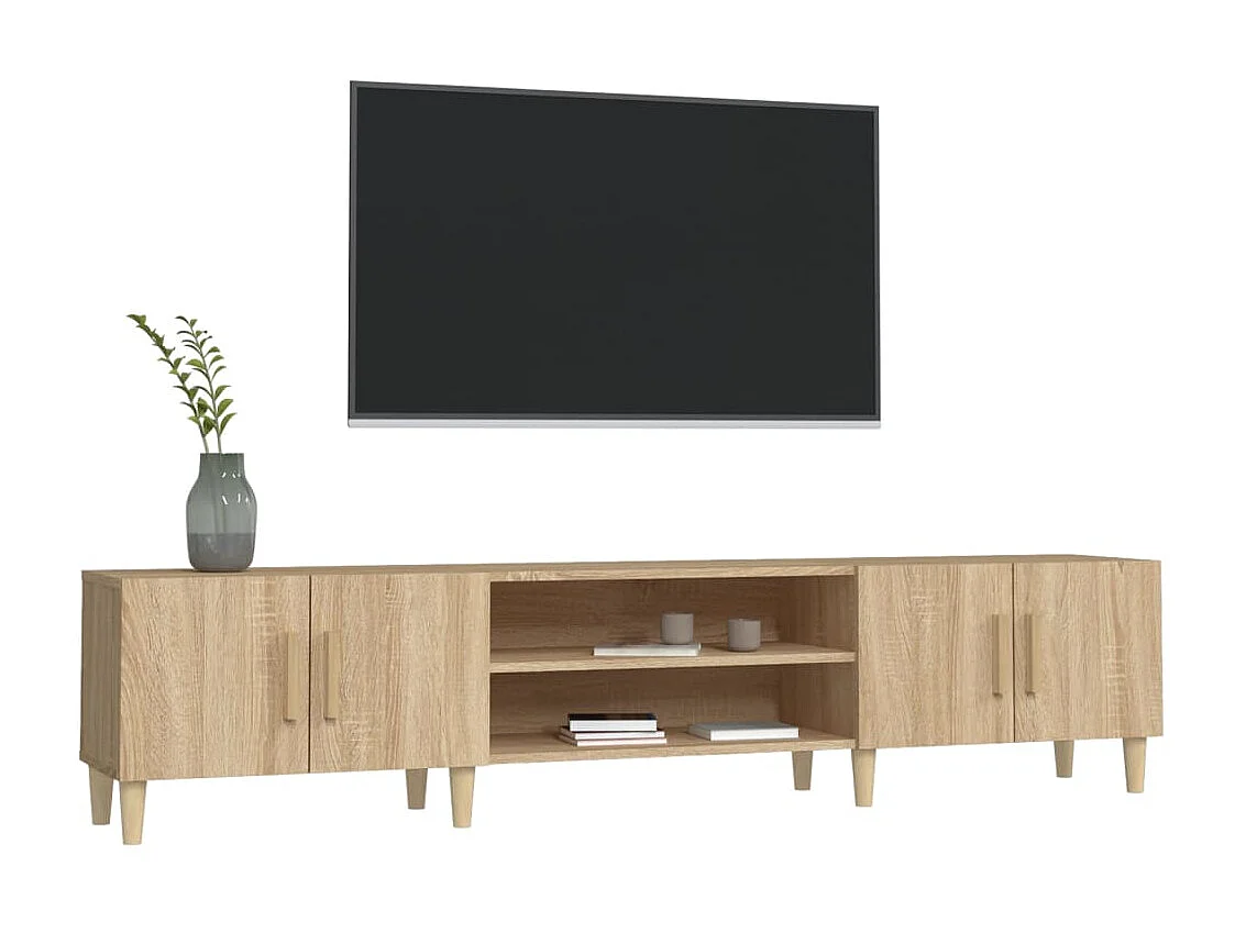 Meubles TV chêne sonoma 180x31,5x40 cm bois d'ingénierie