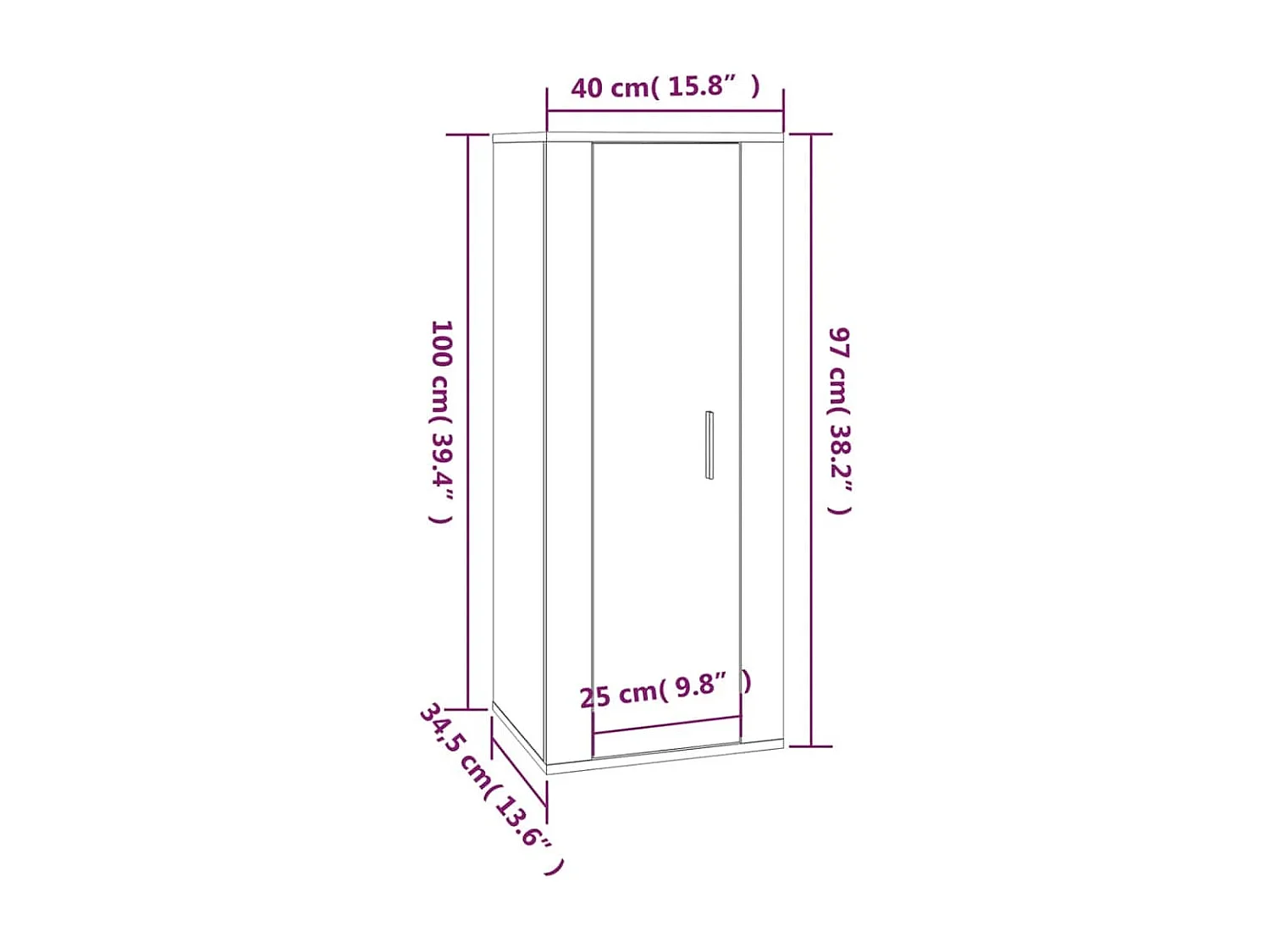 Ensemble de meubles TV 4 pcs Blanc Bois d'ingénierie
