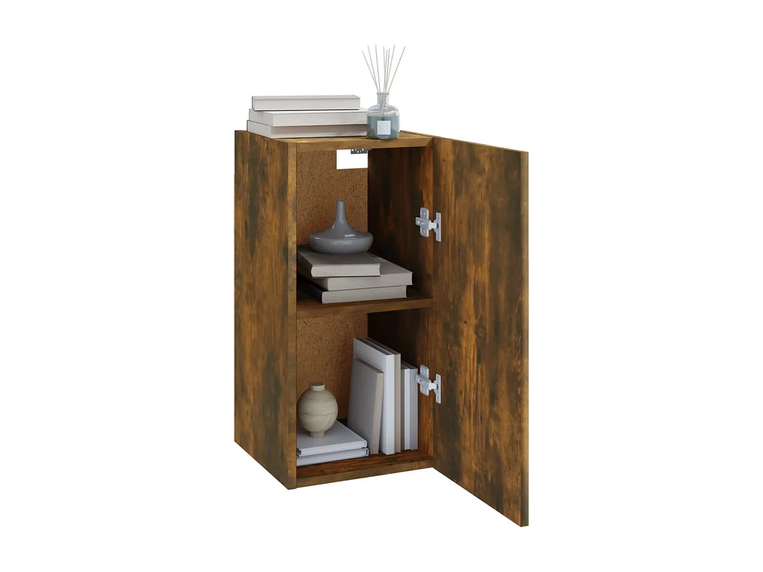 Mobile TV Rovere affumicato 30,5x30x60 cm MDF