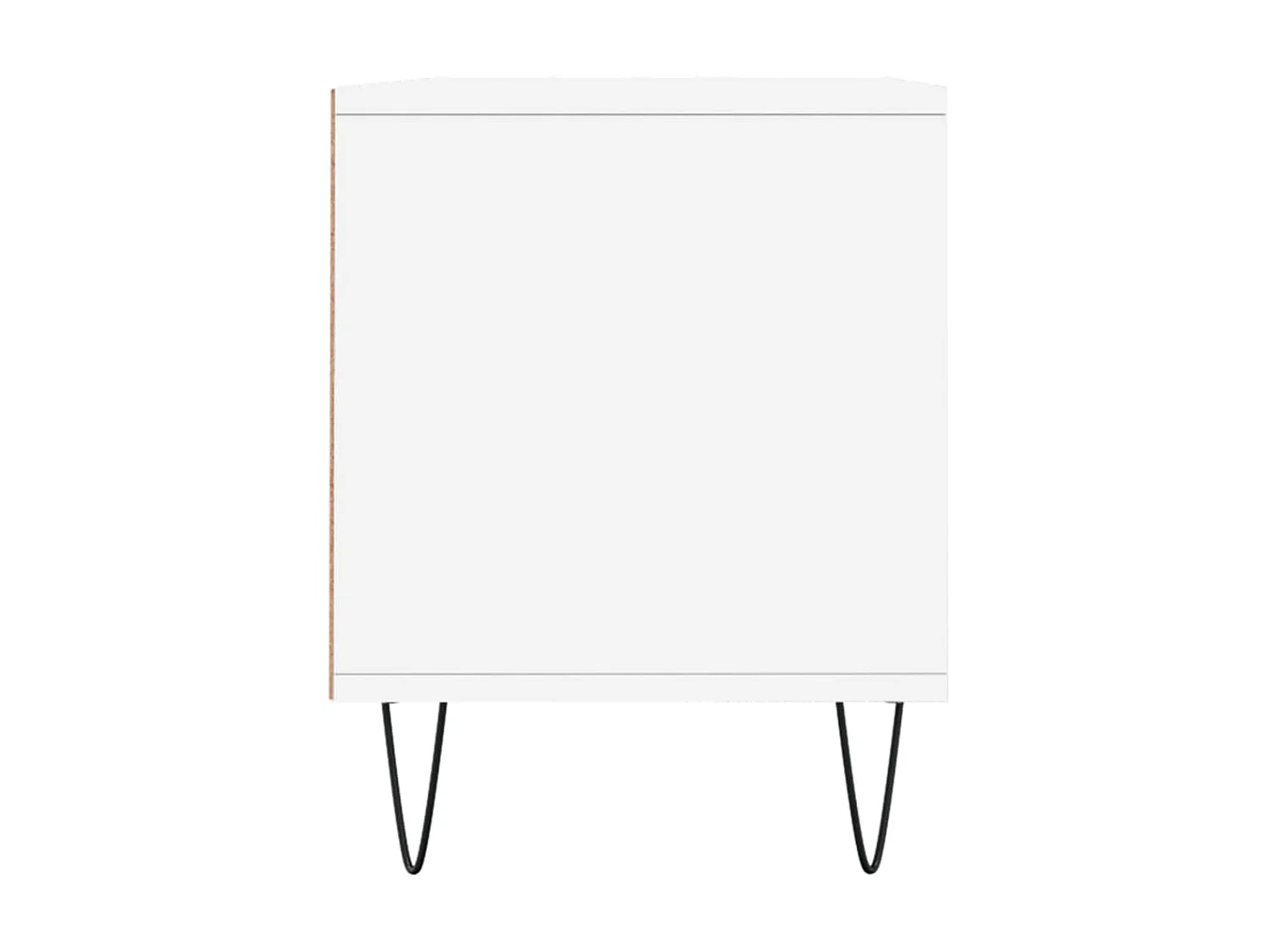 Meuble TV blanc 100x34,5x44,5 cm bois d'ingénierie