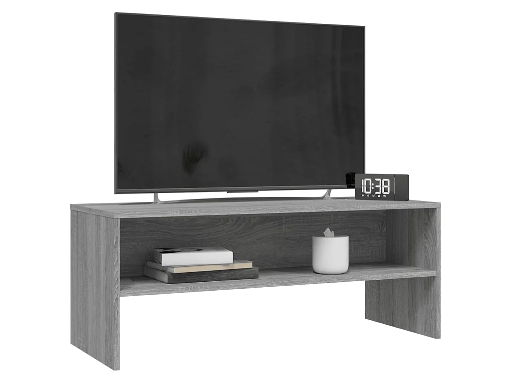 Meuble TV Sonoma gris 100x40x40 cm Bois d'ingénierie