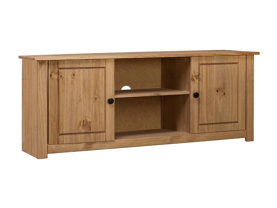 Meuble TV 120x40x50 cm Bois de pin massif Gamme Panama