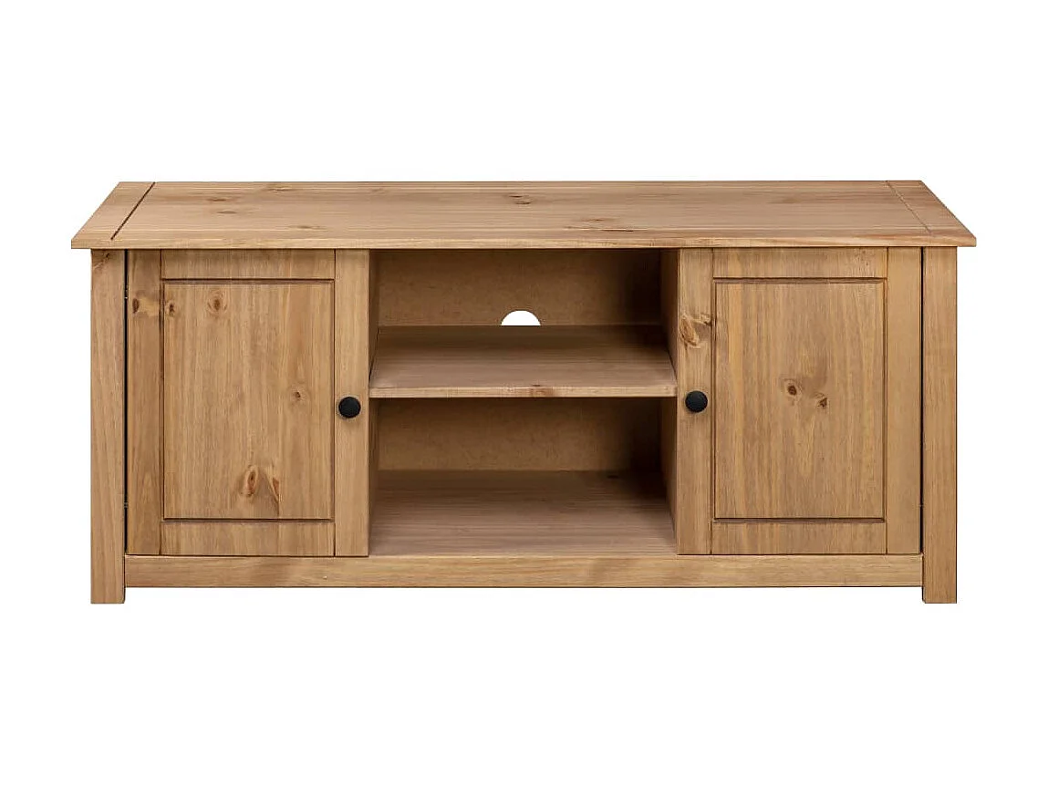 Meuble TV 120x40x50 cm Bois de pin massif Gamme Panama