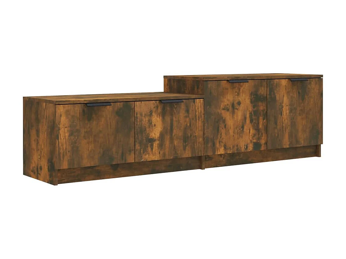 Mueble TV Roble ahumado 158,5x36x45 cm Madera contrachapada