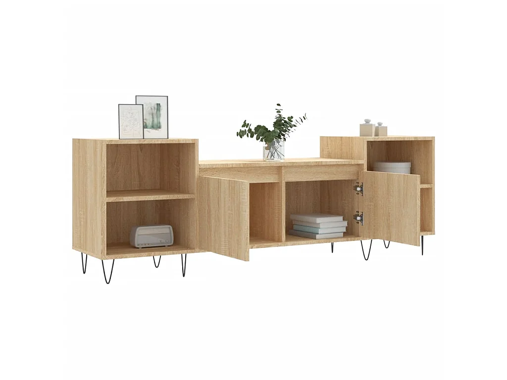 Mobile TV rovere Sonoma 160x35x55 cm MDF