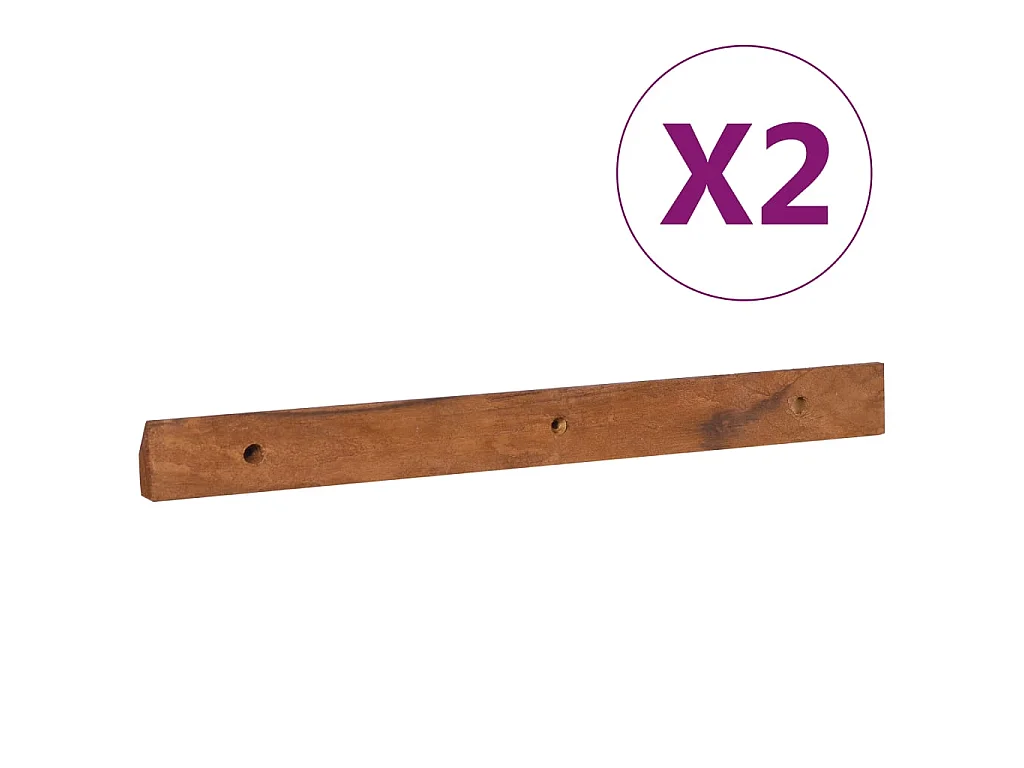 TV-meubel voor wandmontage 135x30x30 cm Massief teakhout