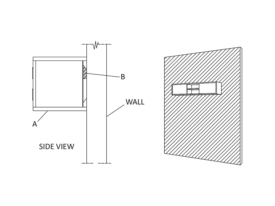 TV-meubel voor wandmontage 135x30x30 cm Massief teakhout