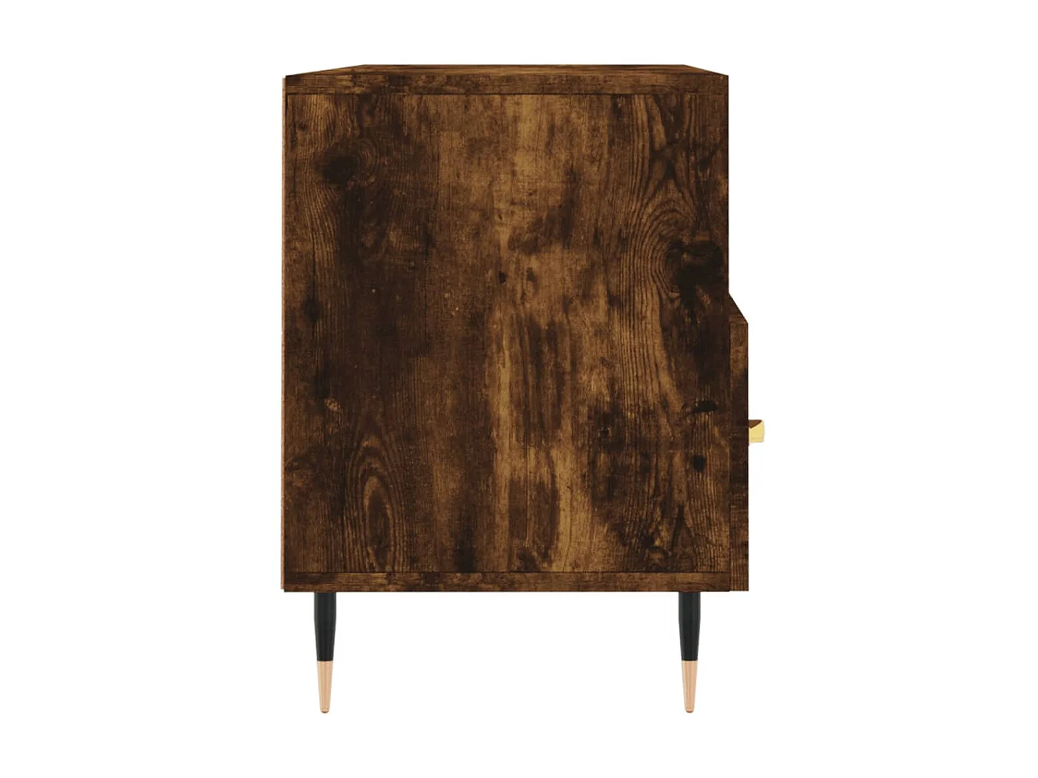 Meuble TV chêne fumé 102x36x50 cm bois d'ingénierie