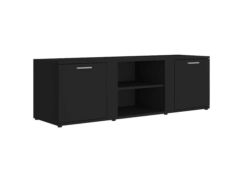 Meuble TV Noir 120x34x37 cm Aggloméré