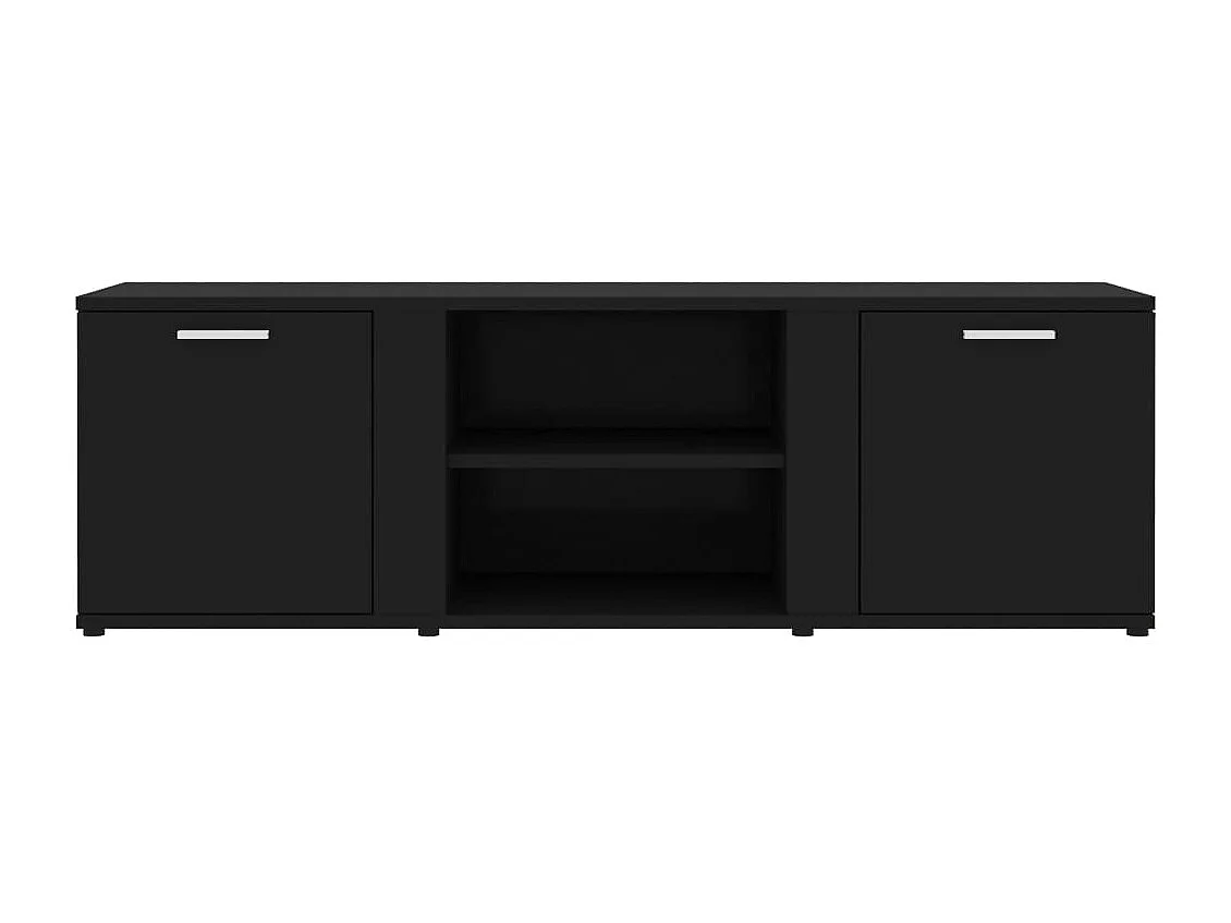 Meuble TV Noir 120x34x37 cm Aggloméré