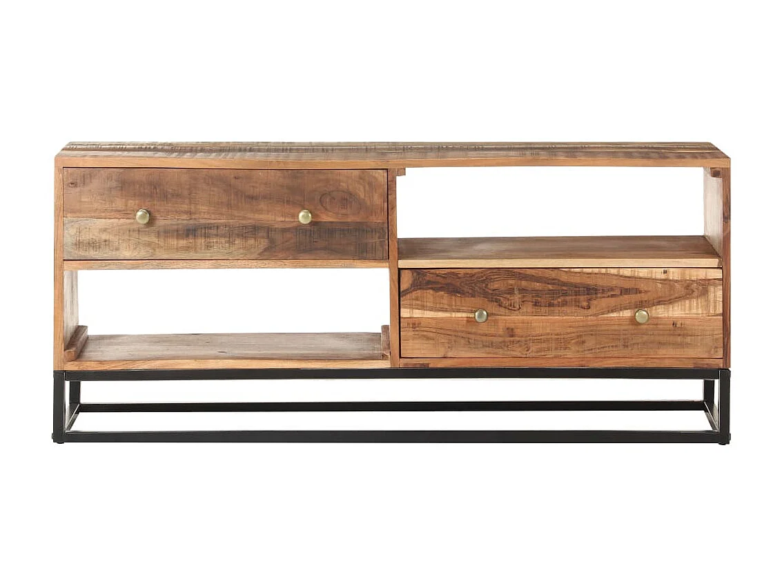 Mueble TV 120x30x50 cm Madera de acacia en bruto