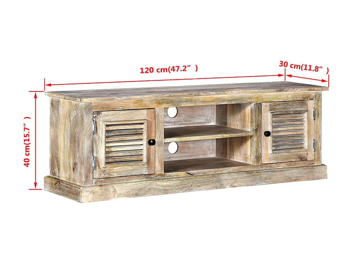 Meuble TV Bois de manguier massif