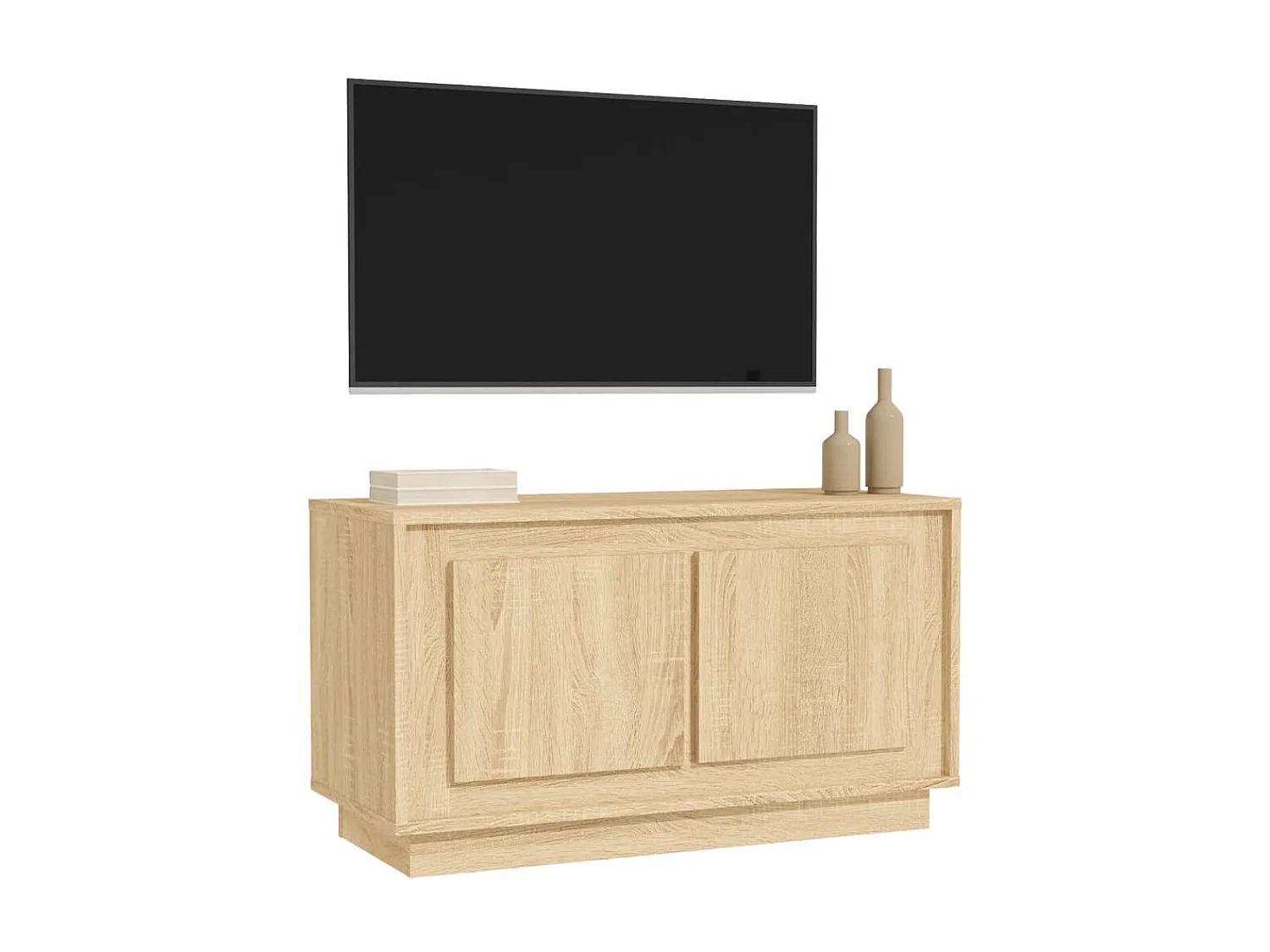 TV-Schrank aus Sonoma-Eiche, 80 x 35 x 45 cm, Holzwerkstoff
