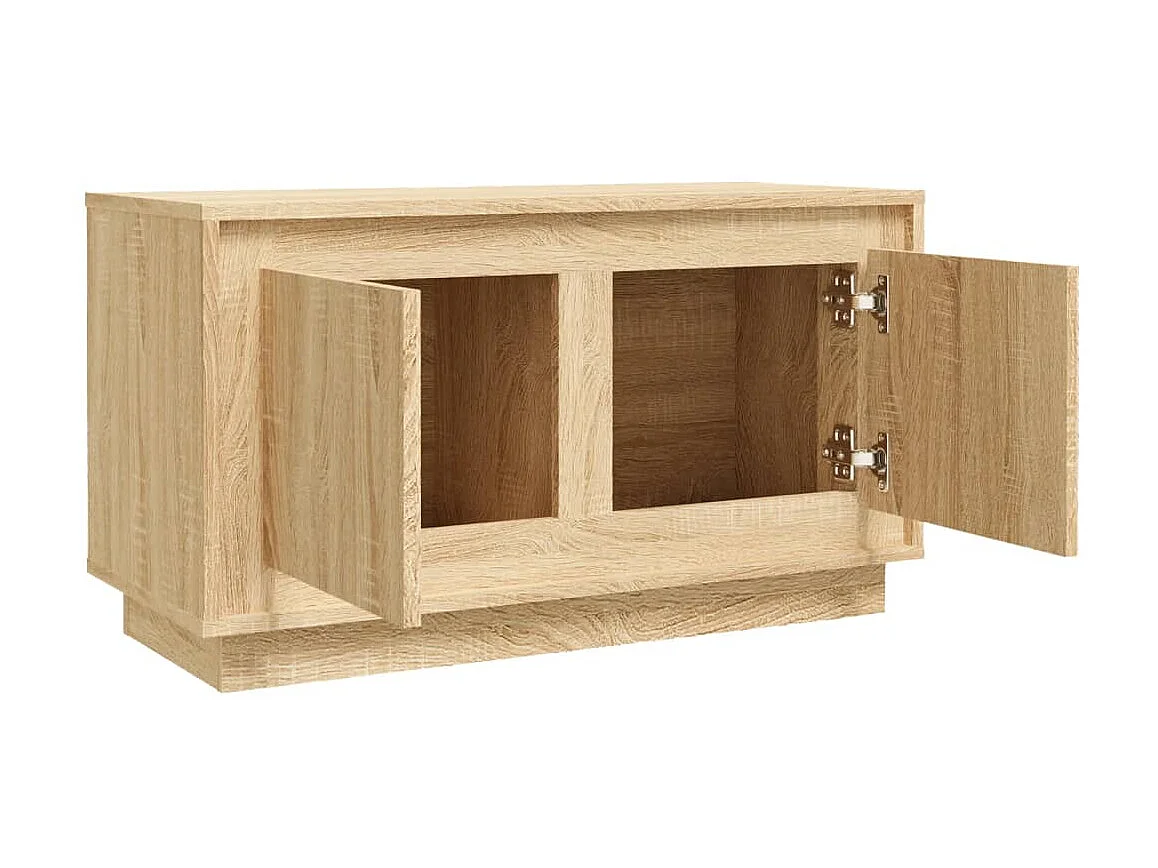 TV-Schrank aus Sonoma-Eiche, 80 x 35 x 45 cm, Holzwerkstoff