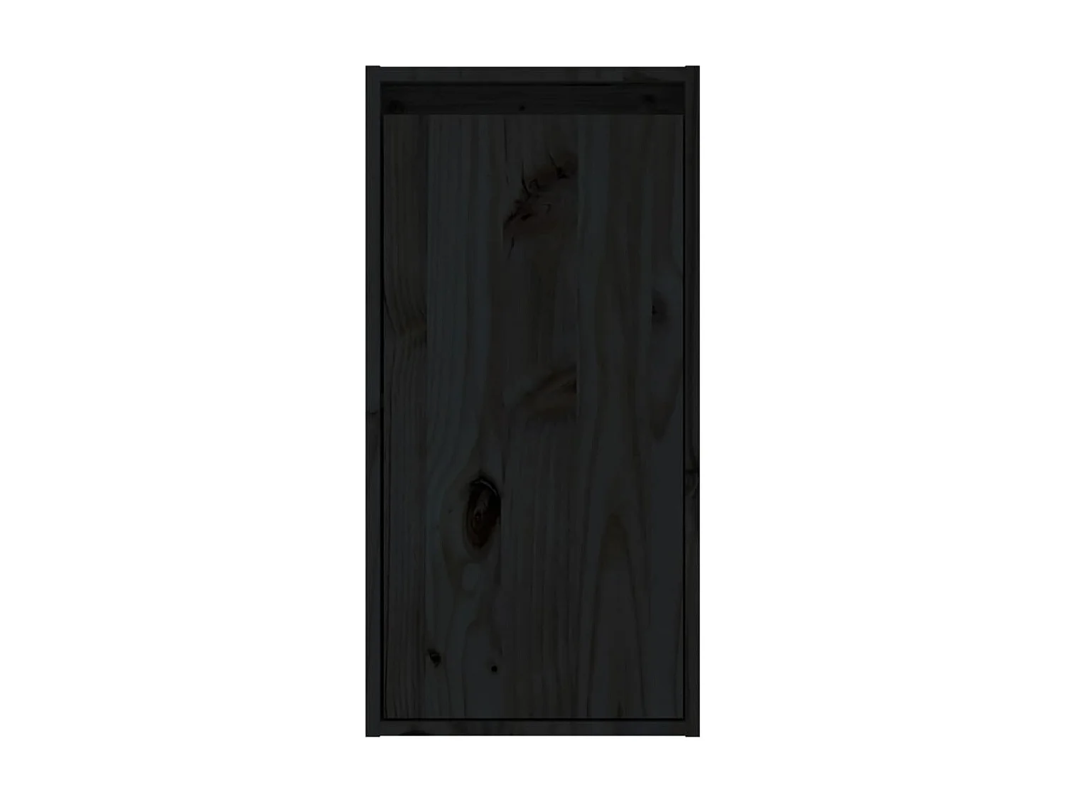 TV-meubel 2 stuks Zwart Massief grenenhout